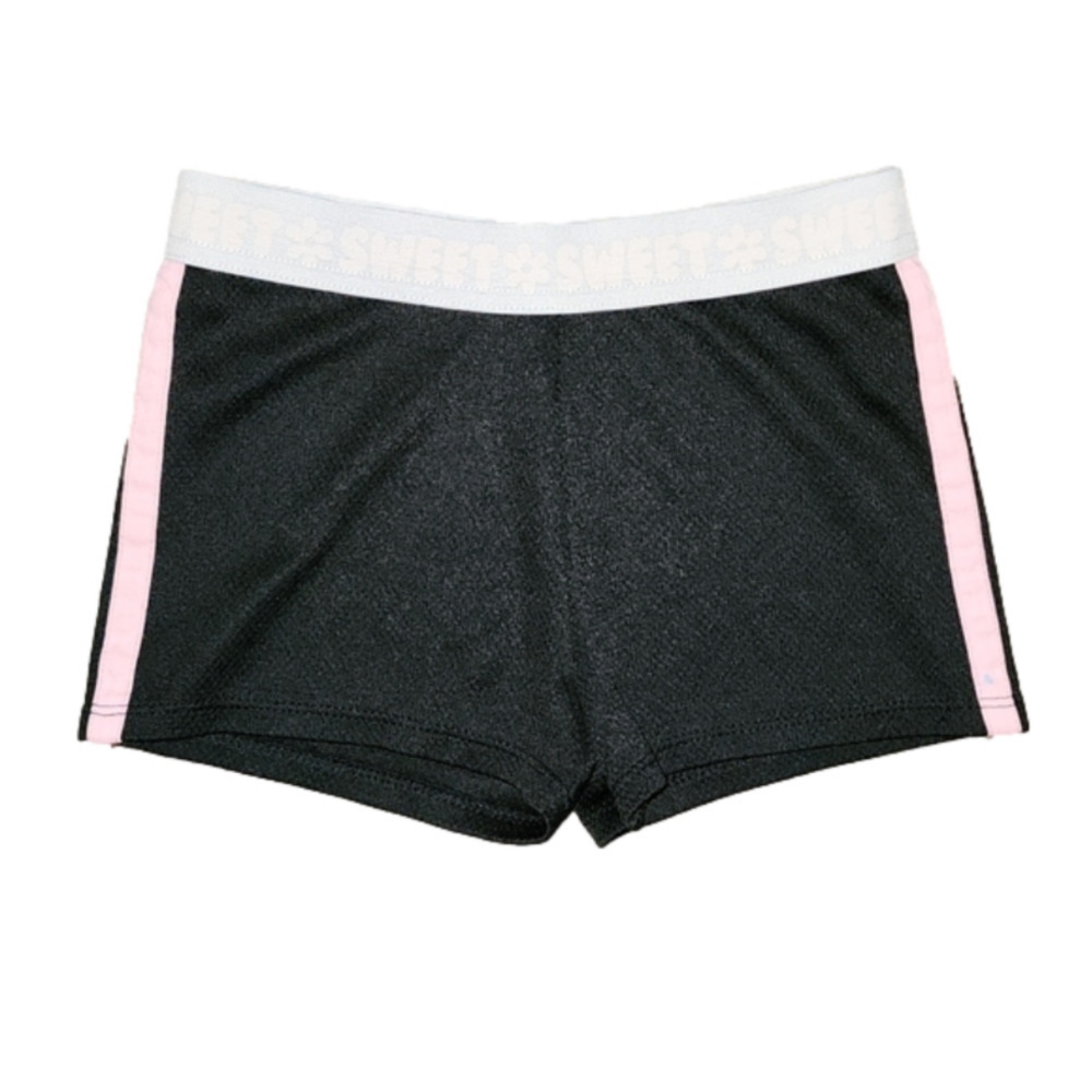 Garanimals Black Athletic Shorts with Pink Side Stripes